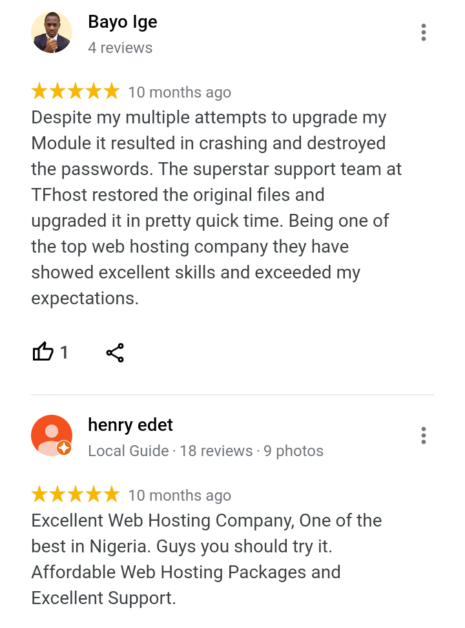 TFHost review